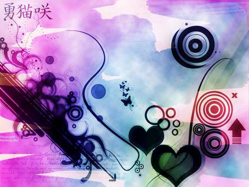 Abstract love glitter graphics Backgrounds Abstract Art