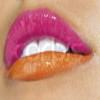 orange pink lips