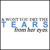 dry her tears