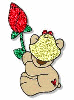 Little Teddy With Rose