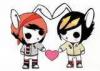 cute emo couple bunny love