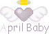 April Baby Heart With Wings