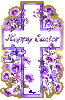 Floral Cross Purple
