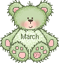 Cute March Teddy Bear