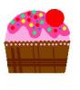 colourful cupcake
