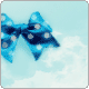blue bow