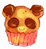 RAWR! kawaii panda muffin =3