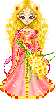 Princess with flowers