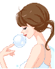 bubble girl