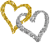 Gold/Silver Hearts