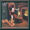 Mickey fireside
