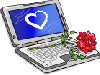 rose with computer