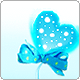 cute kawaii blue love heart avatar