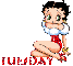 Betty Boop in red tuesday