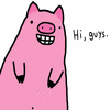 pig say hi guys