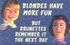 blondes vs. brunettes