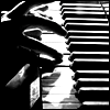 black & white avatar piano