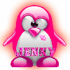 pink penguin