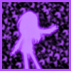purple girl dancing