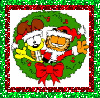 Garfield & Odie Christmas Wreath