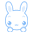 blue mini bunny