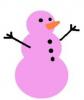 Pink Snowman