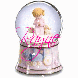 Little Girl Praying Snowglobe (with snow effects)- Rayne