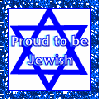 Shield of David (glitter boarder)- Proud to be Jewish