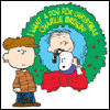 Charlie Brown Merry Christmas Wreath