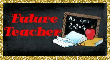 Teaching Tag (glitter boarder)- Future Teacher