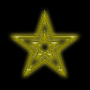 yellow glow star