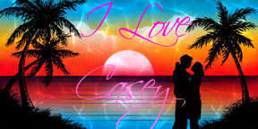 Couple at Ocean Tag- I Love Casey