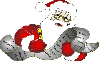 Santa working on list (animated)