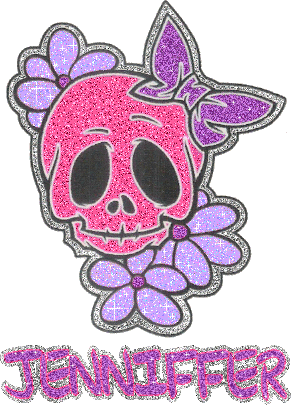 Jenniffer Skull with Flowers