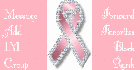 Breast Cancer Awareness Ribbon Contact Table