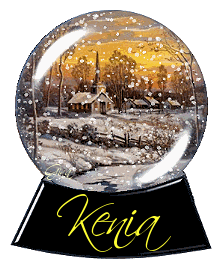Church in the Snow Snowglobe (animated)- Kenia