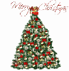 Red Chrismas Tree (animated)- Merry Christmas