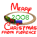 Train Set (animated)- Merry Christmas 2008 From Florence