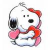 snoopy with hearts