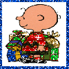 charlie brown with presents