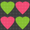 lime and pink heart bg
