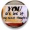 my nicest thoughts button