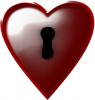 heart with a key hole