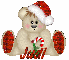 Christmas bear with Judi name