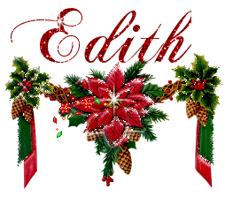 Poinsettia with ribbon Edith