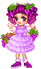 Cute Doll With Grapes