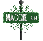 street sign green maggie ln