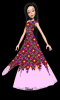 girl in flower dress