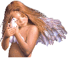 baby angel with dove