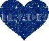 tracy blue glitter heart